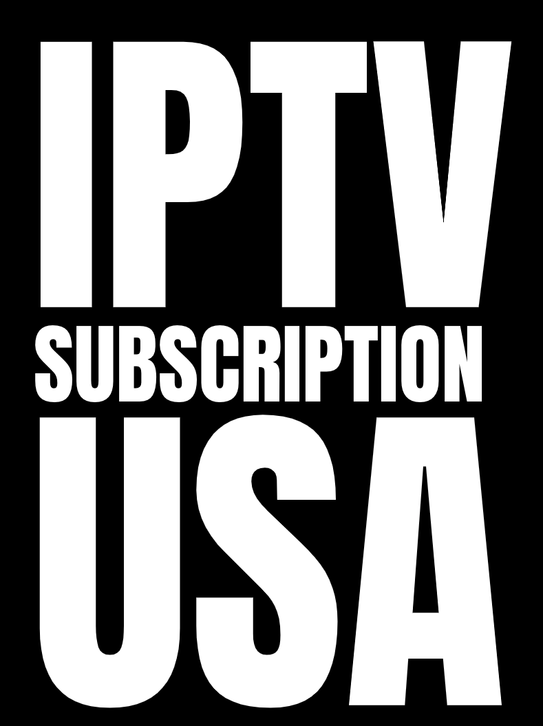 IPTV subscription USA black and white